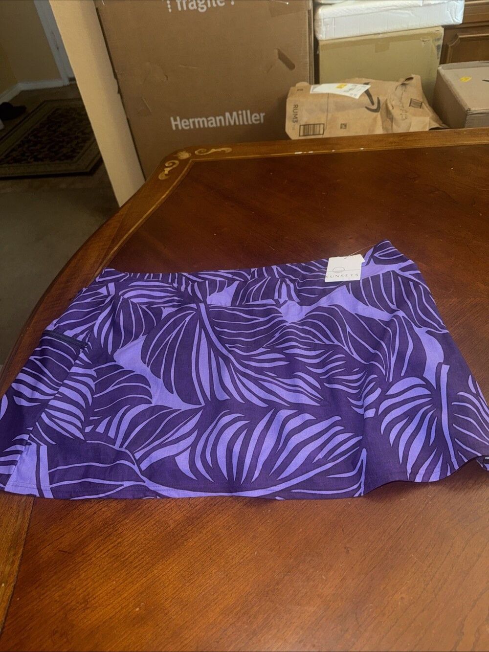 Mystic Palms Sporty Swim Skirt Size 16 - Picture 3 of 6